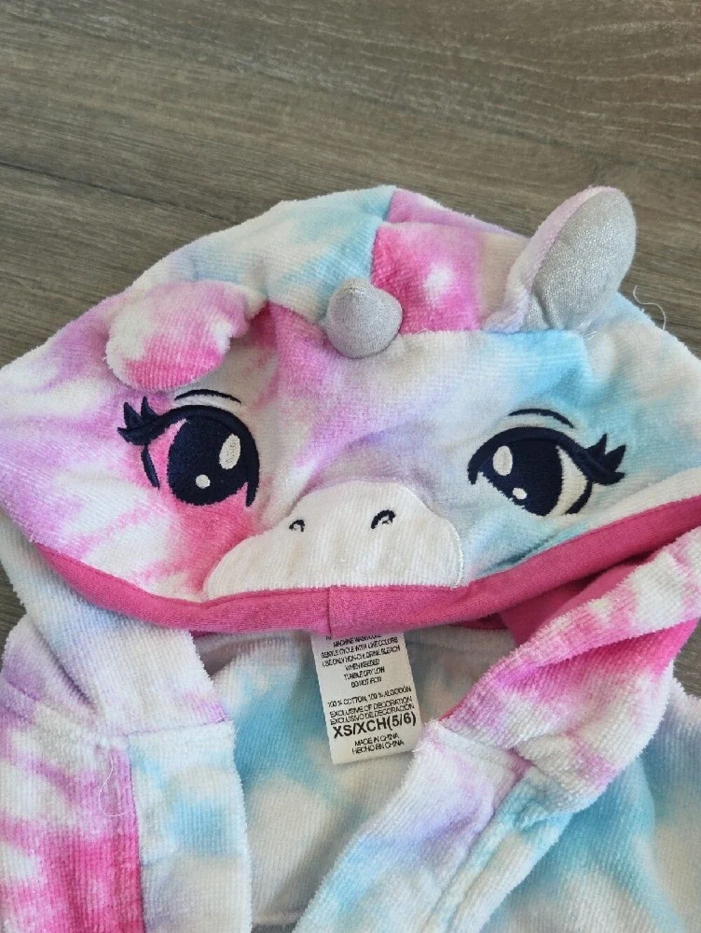 Kids' Unicorn Hooded Swim Coverup Robe - 3/4 & 5/6 *both*